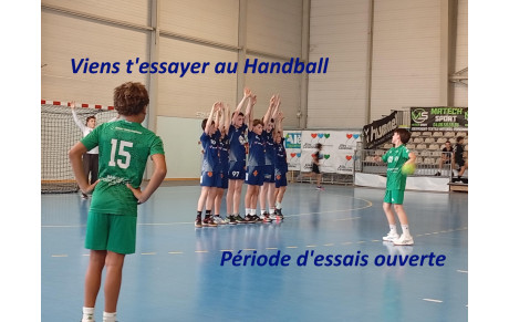 Tu veux découvrir le Handball ? Viens faire un essai à l'AOG HB!