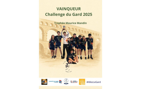Performances 2025, 2ème partie : Les U13M remportent le challenge du Gard