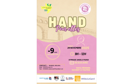100% Féminin : &quot;Hand pour Elles&quot; nouvelle édition